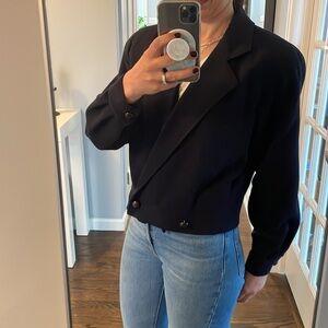 Vintage Anne Klein Wool Double Breasted Blazer